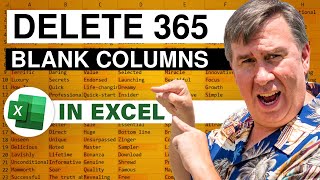 excel how to quickly delete all blank columns in excel 3 ways - episode 2641