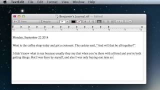 Benjamins Journal: Will That Be All Together