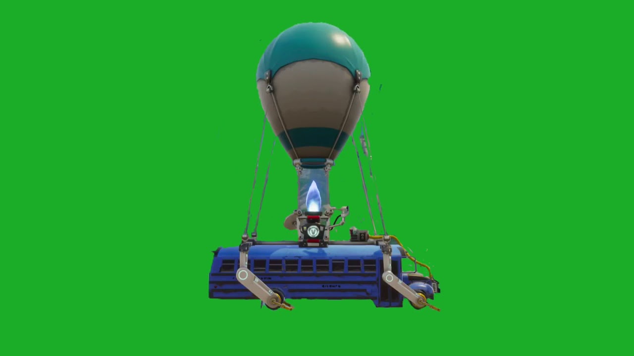 Fortnite animated battle bus greenscreen with download it ...