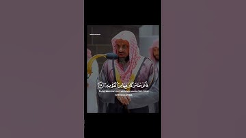 تلاوة في قمة الابداع والجمال للشيخ سعود_الشريم🤍