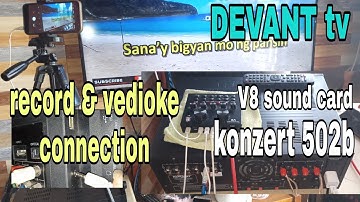 V8 sound card.smart DEVANT tv. konzert amplifier. connection