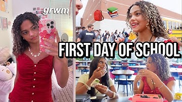 FIRST DAY of SOPHOMORE YEAR! 🎒🎀 High School Vlog + GRWM