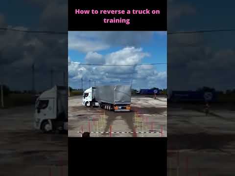 How to reverse a truck reverse training.