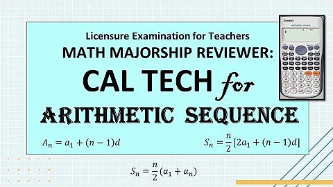 Math Majorship • CALCULATOR TECHNIQUE • ARITHMETIC SEQUENCE #learnthebasic