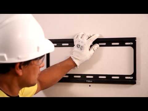 Cómo colocar soporte de televisión sobre una pared Durlock®.