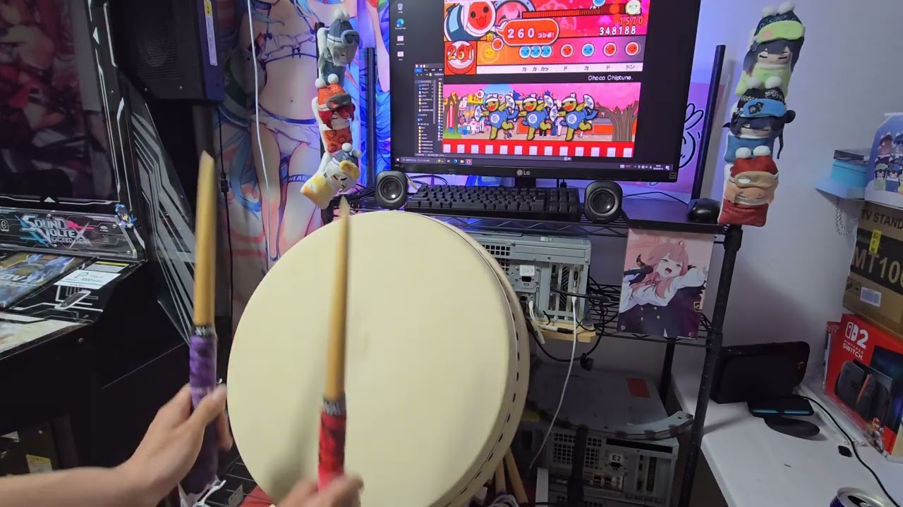 おうち太鼓】Choco Chiptune [おに☆8] - YouTube