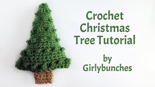 Cute Crochet Christmas Tree Tutorial | Girlybunches This weeks video..... CLICK "SHOW MORE" is how I made this cute little crochet 