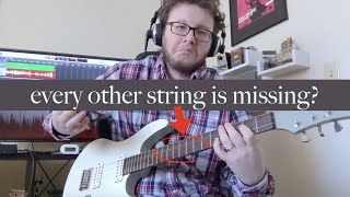 every other string is missing?