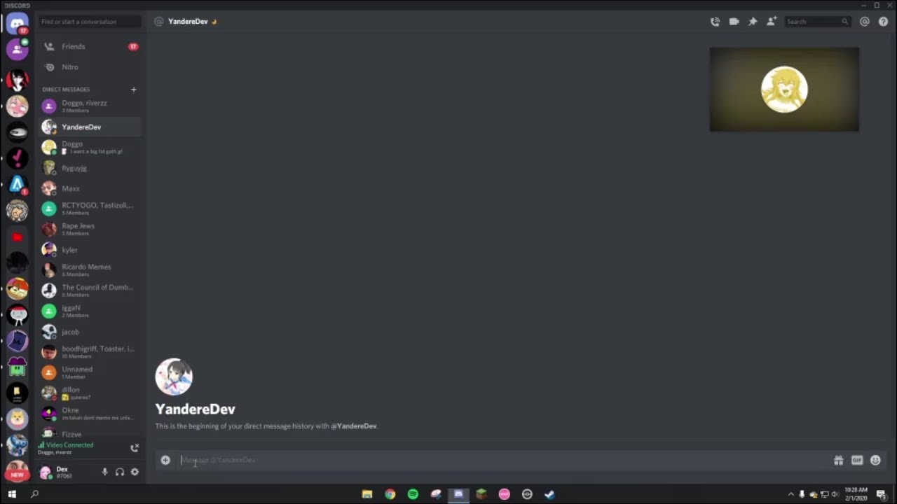 Яндере дев Дискорд. Бан от дискорда. Yanderedev discord ban Speedrun. Discord Dev.