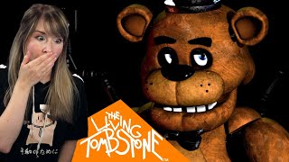 NEW FNAF FAN REACTS TO FIVE NIGHTS AT FREDDY'S SONGS BY THE LIVING TOMBSTONE (SONGS 1-4)