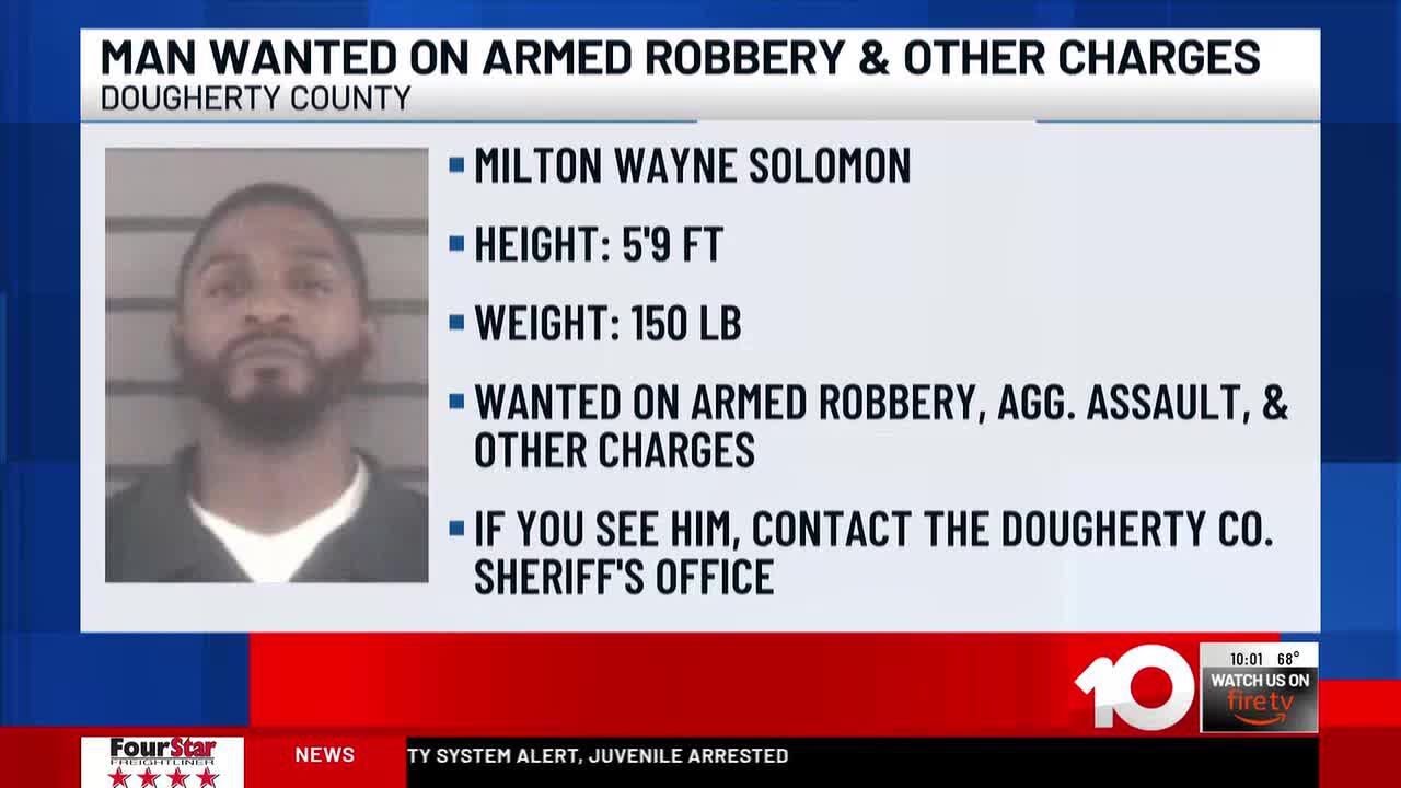 Man wanted in Dougherty County on multiple violent charges - YouTube