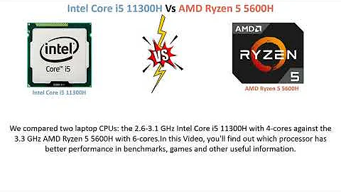 Intel Core i5 11300H vs AMD Ryzen 5 5600H: Confira a comparação!