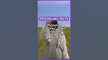 “Perceptual constancy” allows individuals to perceive objects as having consistent size… #psychology