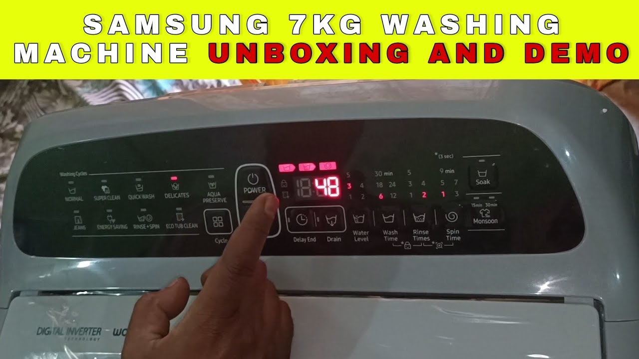 Samsung 7kg Fully Automatic Washing Machine Unboxing WA70T4262GS/TL