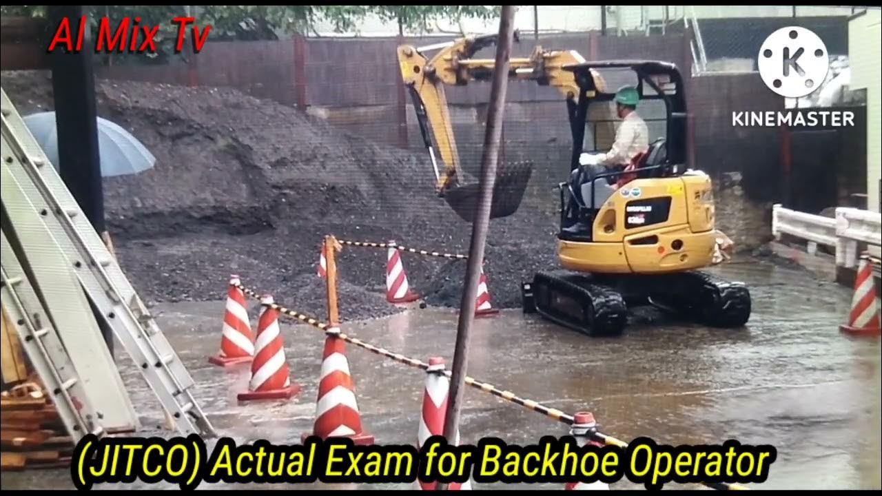 JITCO actual exam for backhoe operator YouTube