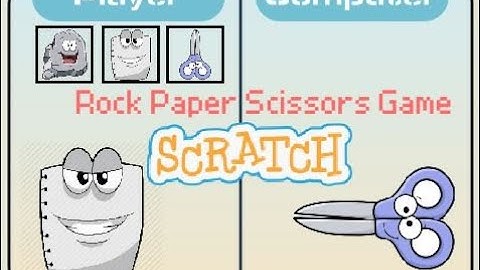 Scratch Tutorial | Rock Paper Scissors Game in Scratch | How to make a rock paper scissors game