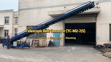 TC-M2-7/5 Telescopic Belt Conveyor for Truck Loading Unloading and Warehouse Bag Stacker