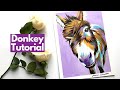 How to Paint a Mini Donkey