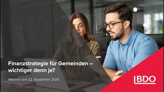 Finanzstrategie für Gemeinden – wichtiger denn je? | Webinar