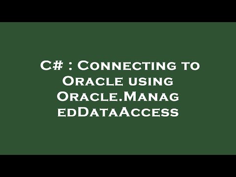 C# : Connecting