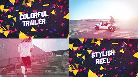 Dynamic Colorful Trailer After Effects Templates