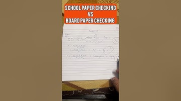 Board Paper Copy Checking Vs School Paper Copy Checking #shorts #exam #exams #boardexams