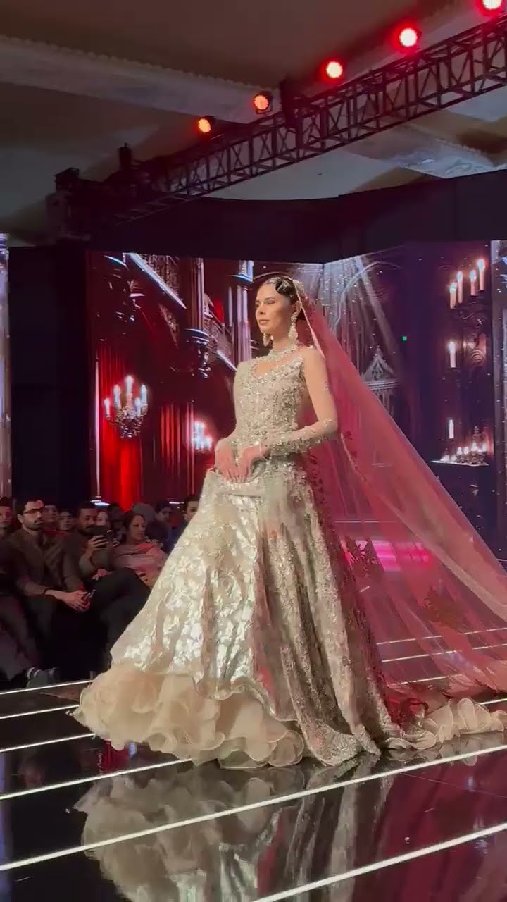 Stunning Girl Walking On Stage - 3rd Day of 22nd NEO HUM Bridal Couture Week #NHBCW24 #NHBCW #NEO