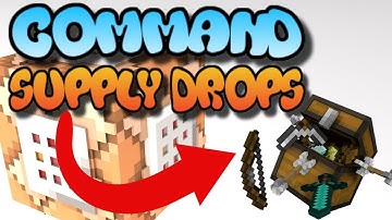 Minecraft Command Block Custom Supply Drops Tutorial Bedrock Edition (Xbox One,Mcpe,Windows10)