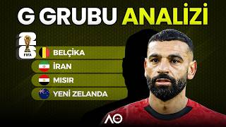 2026 Dünya Kupası G Grubunu Tanıyalım