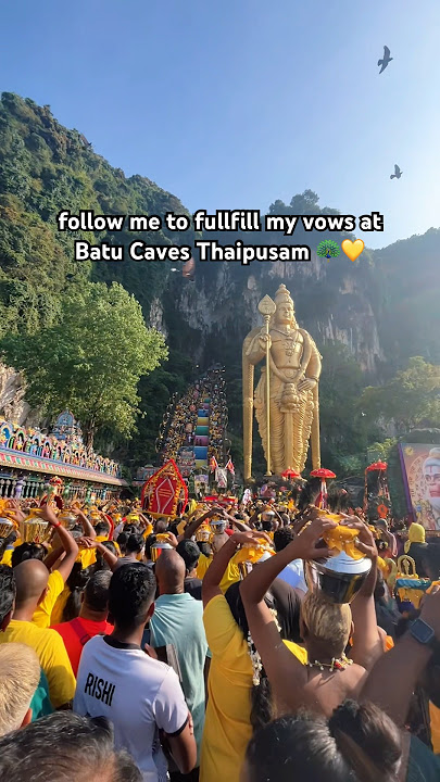 Thaipusam At Batu Caves Malaysia 2025 with my family !!! #shorts #youtube #thaipusam #velmurugan
