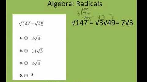 How to simplify and add radicals PERT question