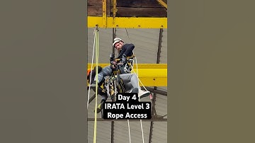 Day 4 of my IRATA Level 3 rope access training… the dummy is alive
