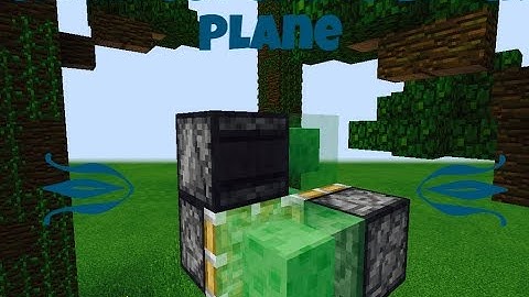 The Smallest Slime Block Plane in MCPE
