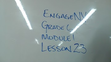 EngageNY Grade 6 Module 1 Lesson 23
