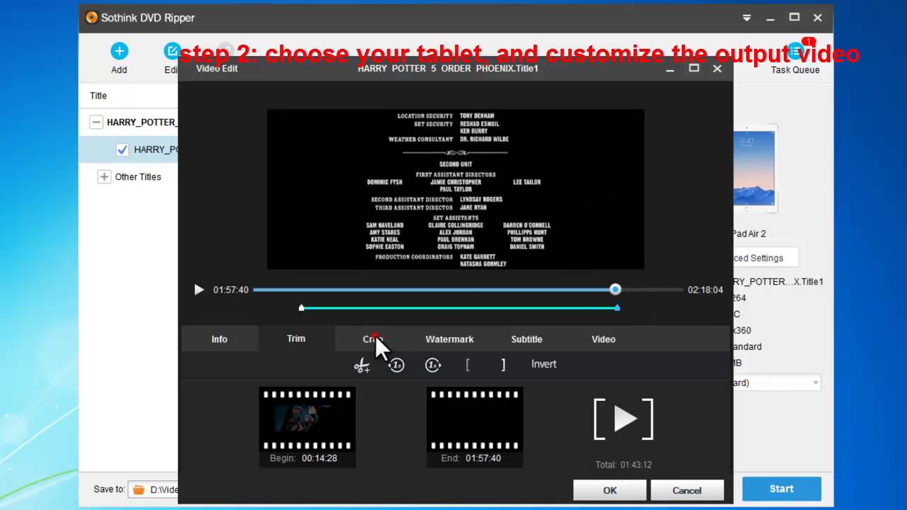 How to rip DVD for watching with tablet?