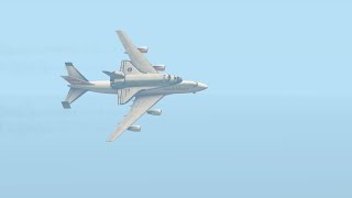 B747 Carries Space Shuttle Has To Return Runway Due To Mechanical Issue | X-Plane 11