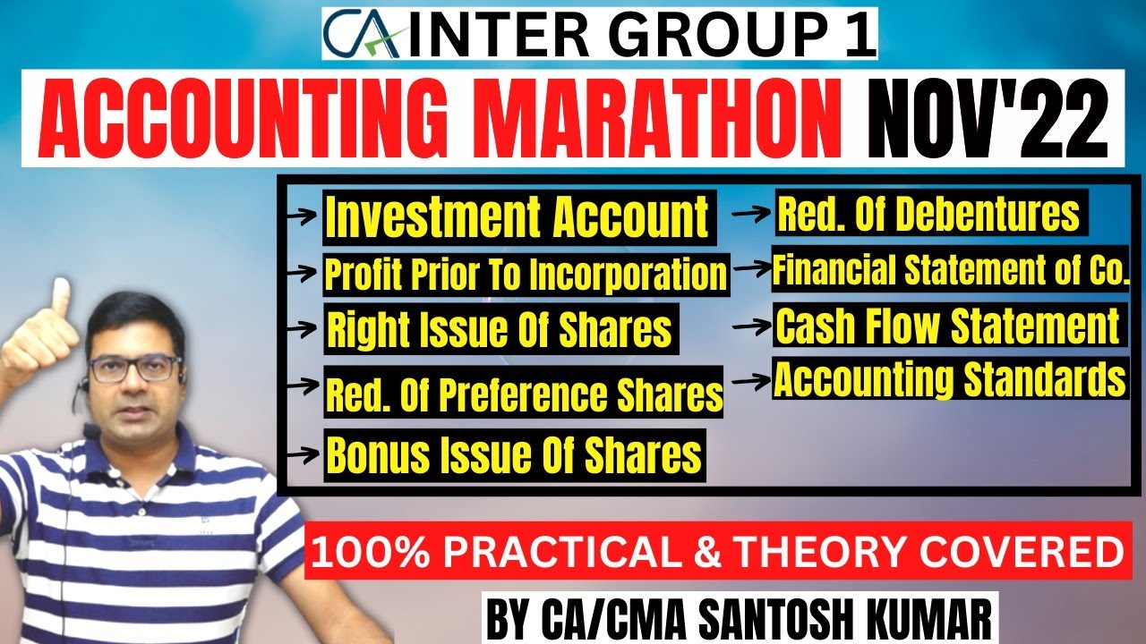 CA Inter Accounts Marathon & Revision | 100% Concepts Covered ...