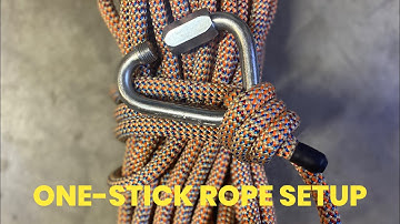 Setting Up One Stick Rope using Petzl Delta Link, Canyon Elite 9MM, and Scaffold Hitch