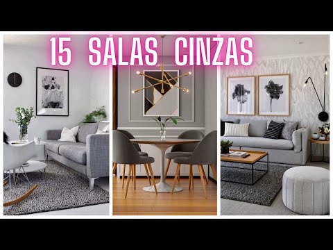 15 IDEAIS de SALAS CINZAS para se INSPIRAR - Eduardo Wizard