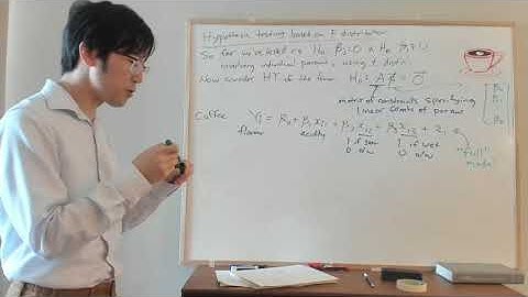 General linear hypothesis tests based on F distribution (STAT 331)