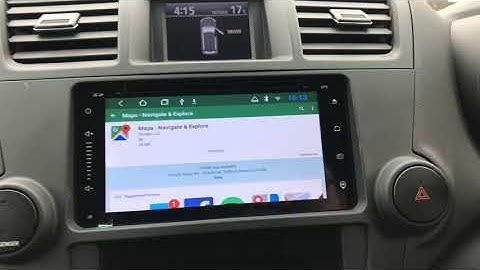 How to set WiFi, Google Maps Setup on EXTNIX Android 8.1 Stereo installed in Toyota Kluger KX-R 2010