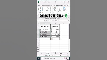 convert currency 💲#currency #excel #exceltips #excel365 #account