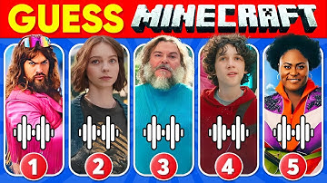 Guess Minecraft Movie Characters by Their Voice | Minecraft Movie Quiz ~ Steve, Garbage Man