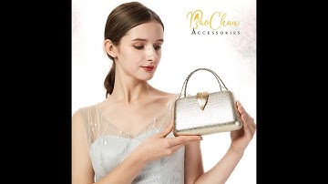 Ví Clutch Cầm Tay Đi Tiệc Họa Tiết Nắp Chiếc Lá Cao Cấp Bảo Châu