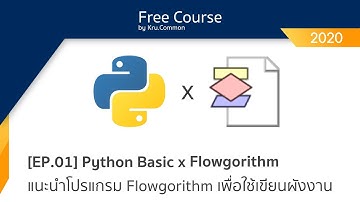 [EP.01] Python Basic x Flowgorithm - แนะนำโปรแกรม Flowgorithm เพื่อใช้เขียนผังงาน