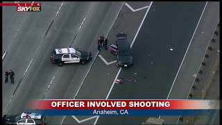 An officer involved shooting injured one woman sending her to the
hospital in anaheim, ca. traffic going eastbound on 91 is closed at
kramer. sharing a mix o...