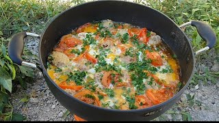 Ən ləzzətli TAVA KOTLETİ.Çox asan və dadlı | DELICIOUS MEATBALLS WITH VEGETABLES | Qazan kotleti