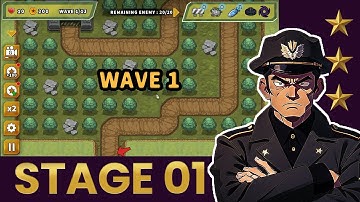 Turret Defense King - Stage 01 Playthrough