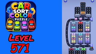 Car Sort Color Puzzle Level 571 Walkthrough