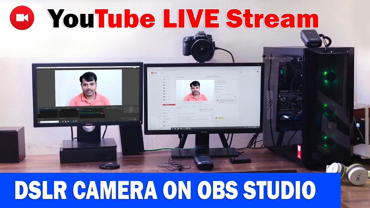 Youtube live stream ON Dslr Camera OBS Studio guide hindi